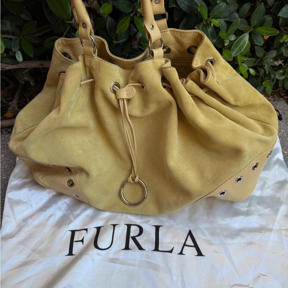 Furla Mustard Yellow Shoulder Bag